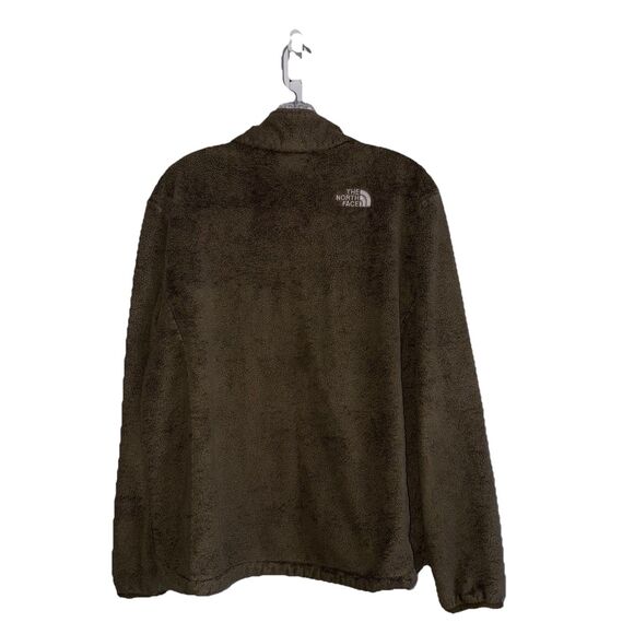 The North Face Women's Green Osito Jacket Size XL Fuzzy Fleece Full Zip - Picture 2 of 9